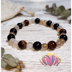 PULSEIRA ANCESTRAL COM TURMALINAS - ALQUIMIA MARROM PULSEIRA ANCESTRAL COM TURMALINAS - ALQUIMIA MARROM